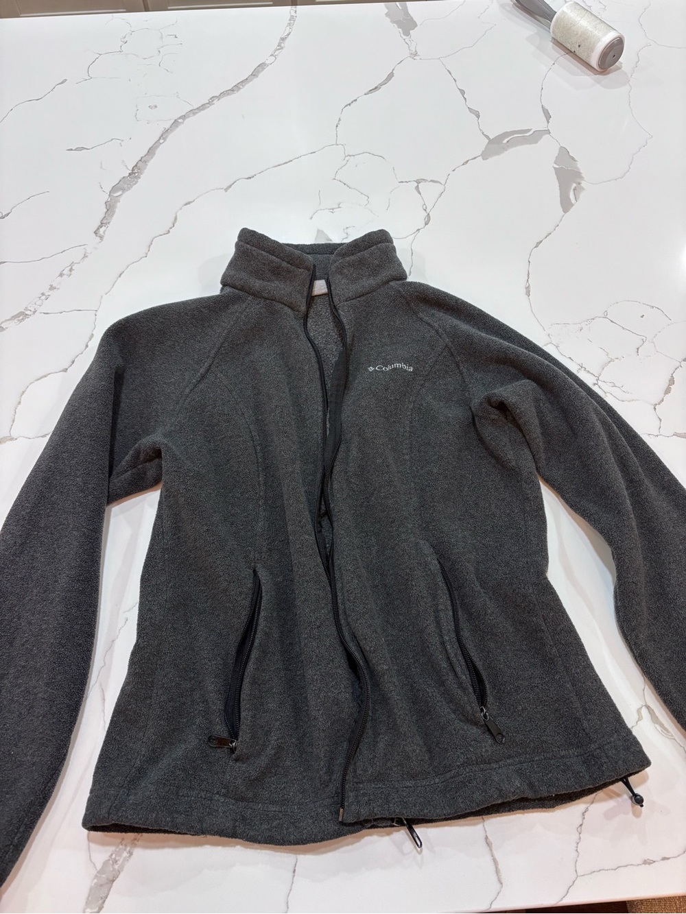 Columbia Women's Gray Full-Zip Fleece Jacket